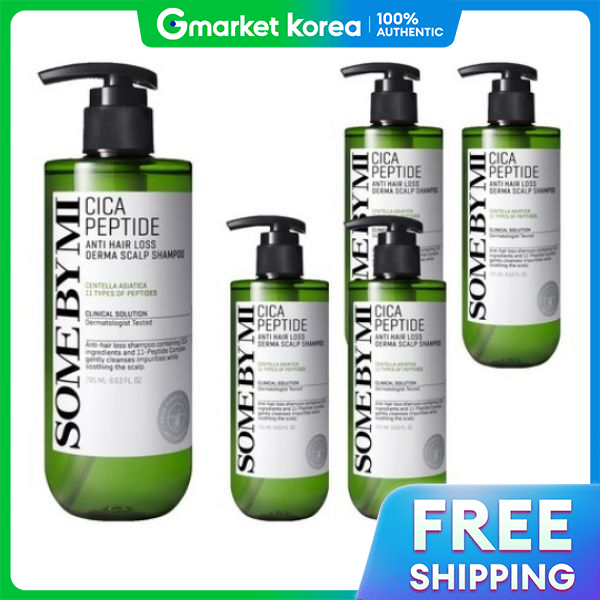 Some by Mi Cica Peptide Anti Hair Loss Derma Scalp Shampoo 285ml X 5