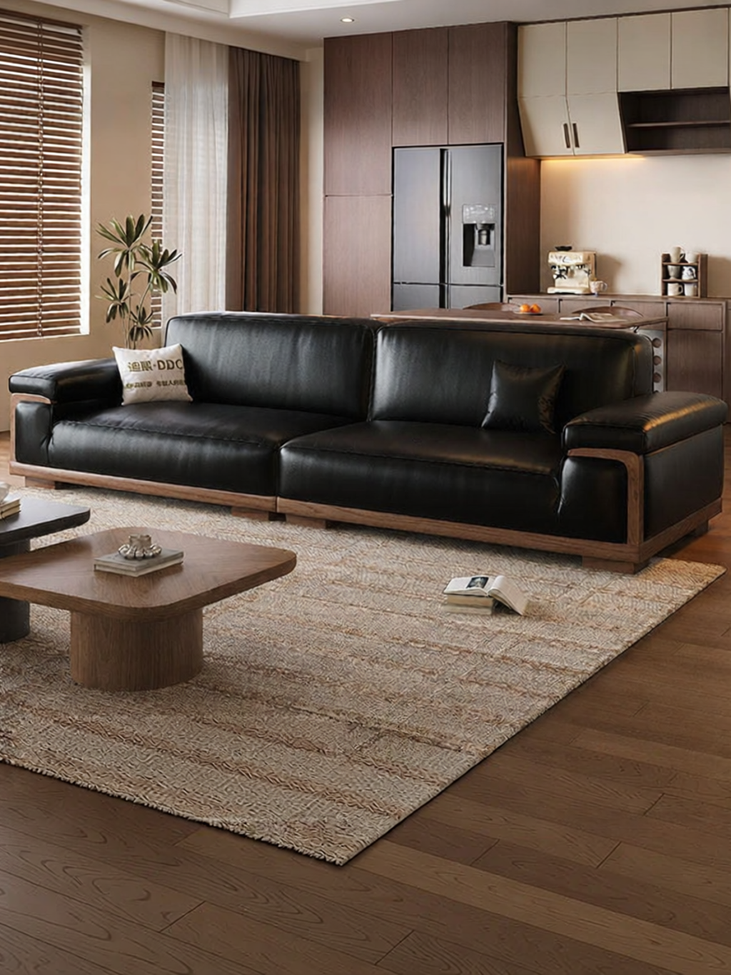 Vintage Mid-Century Leather Sofa