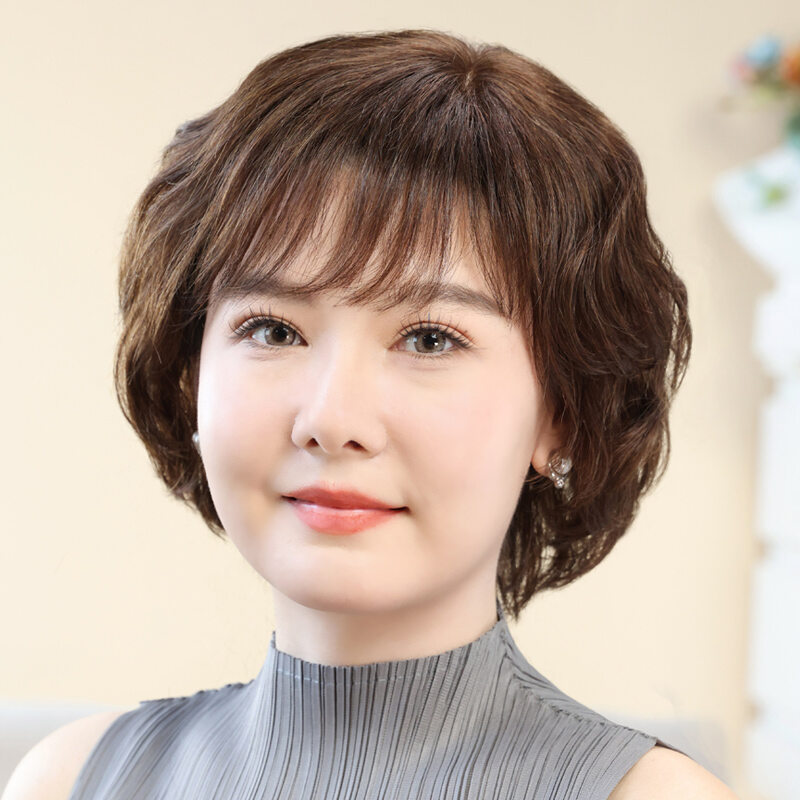BAIMEI SILK | Natural & Voluminous Wig for White Hair Concealment