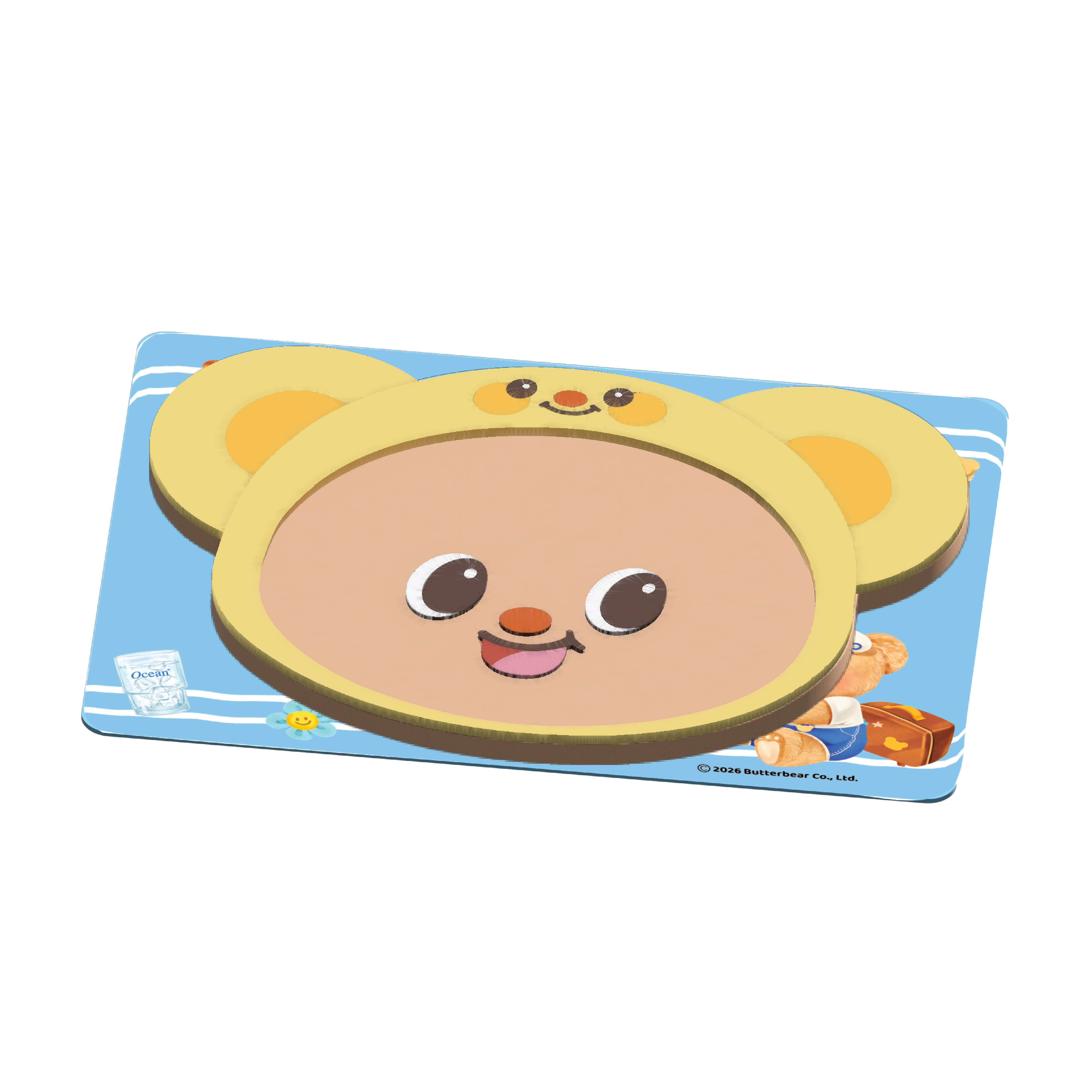 [Gift Items Not for Sale][Gwp] Coaster Butterbear, the Cutest Butter Bear Coaster (Assorted Colors)