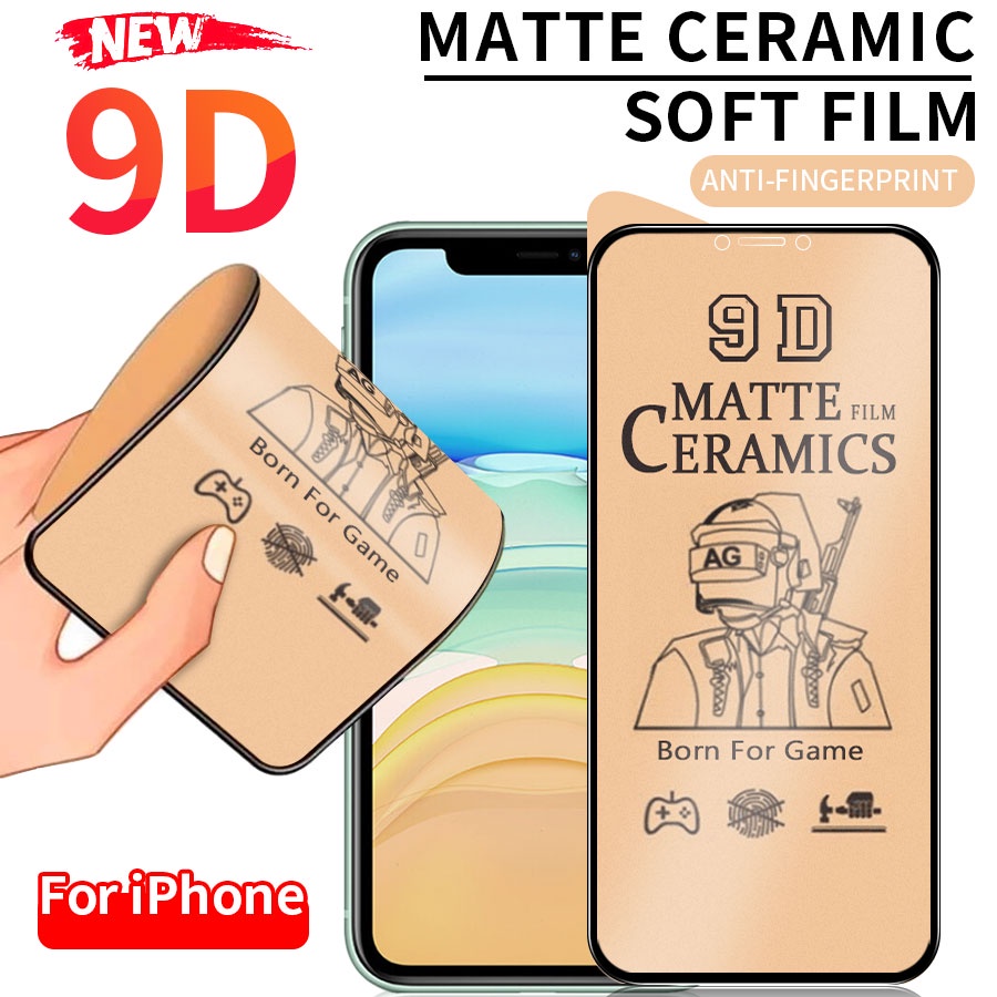ฟิล์มเซรามิกกันรอยHerryใหม่ ฟิล์มเซรามิคกันรอยหน้าจอสำหรับ iphone 14 13 12 Mini 11 Pro Xs Max X Xr 7 8 6 6S Plus Se 2020
