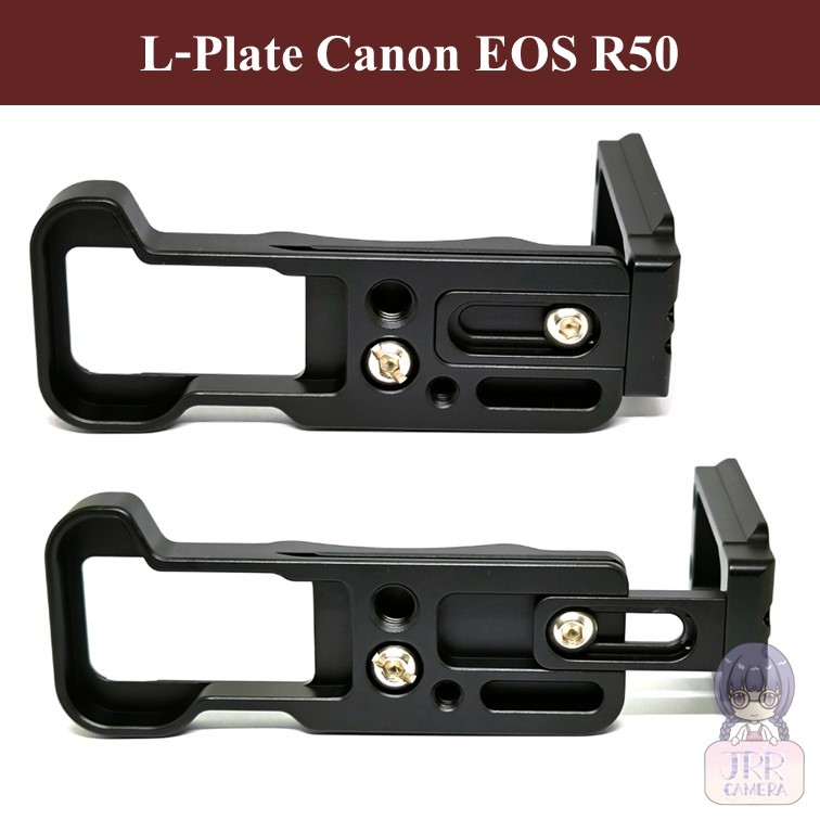 L-PLATE สำหรับ Canon EOS R50 by JRR  ( L Plate L BRACKET for Canon EOS R50 / Canon EOS R50 L PLATE )