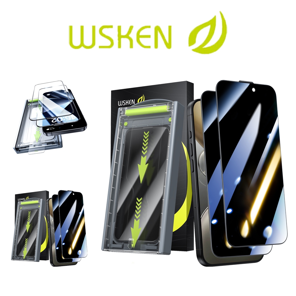 【2Pack】Wsken 3D ฟิล์มกระจกนิรภัย iPhone 17 Promax ฟิล์ม  iPhone 17 Pro ฟิล์มกระจก ไอโฟน 16 Pro Max / 15 Pro กระจกนิรภัย เต็มจอใส 9H for iPhone 17 16 15 14 13 Pro Max ฟิล์ม 16 15 14 13 Pro 16E กันกระแทก HD Anti ฟิล์มกระจกนิรภัย