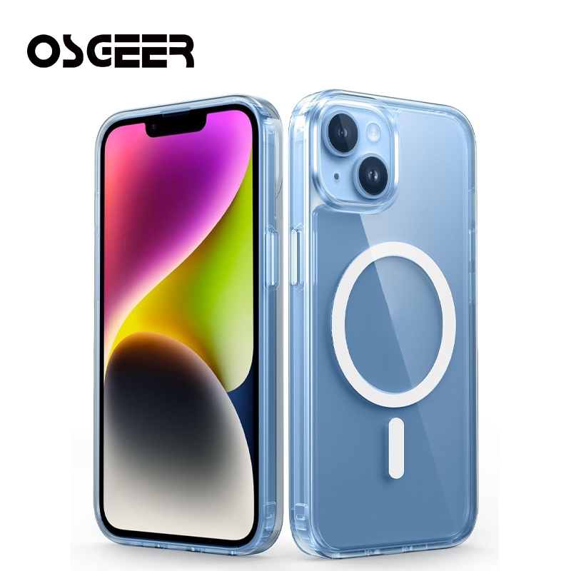OSGEER สําหรับ iPhone 17 Air 11 12 13 14 15 16 16e Pro Max Plus Clear Case Magnetic Military Grade Drop Protection ฝาครอบโทรศัพท์มือถือ - ทนทานกันกระแทกเคสบาง