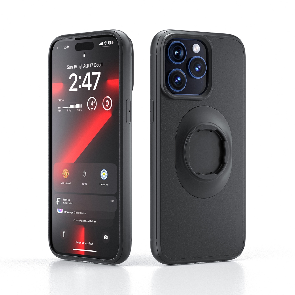 Quad-สไตล์MotoกันกระแทกสําหรับIphone 17/16/15/14Plus/13/12/11 Pro/Xs Max/XR Quick Lock Mount Caseพร้อมอะแดปเตอร์สําหรับQL Mount/Holderสําหรับจักรยานจักรยาน/รถจักรยานยนต์/motobike