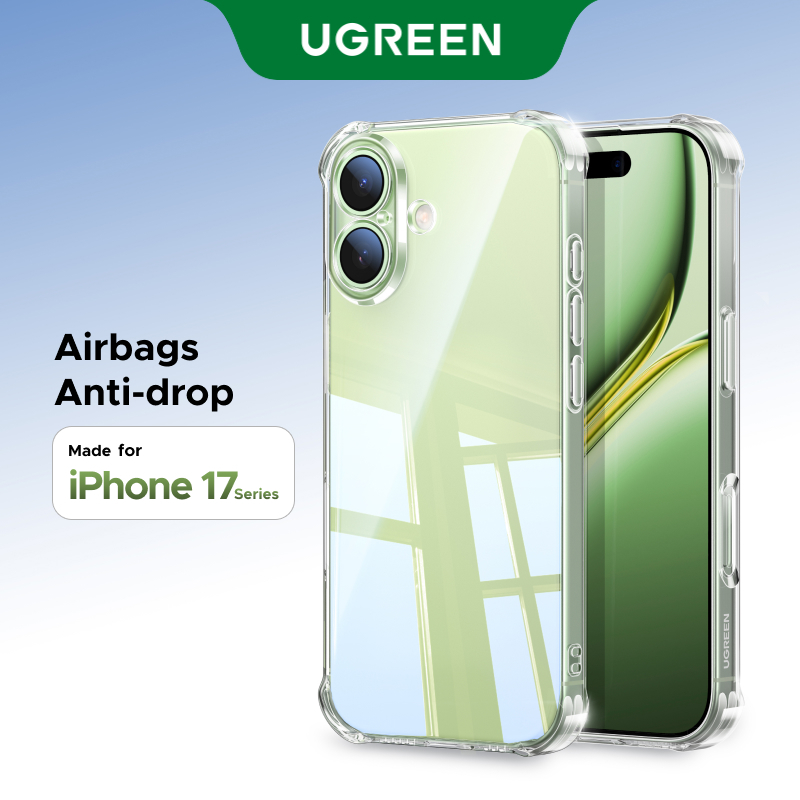 【for iPhone 17 Series】UGREEN เคสโทรศัพท์มือถือ การป้องกันถุงลมนิรภัยที่ได้รับการจดสิทธิบัตร เคสกันกระแทกแบบใส สําหรับ iPhone 17 Series iPhone 17 Pro Max