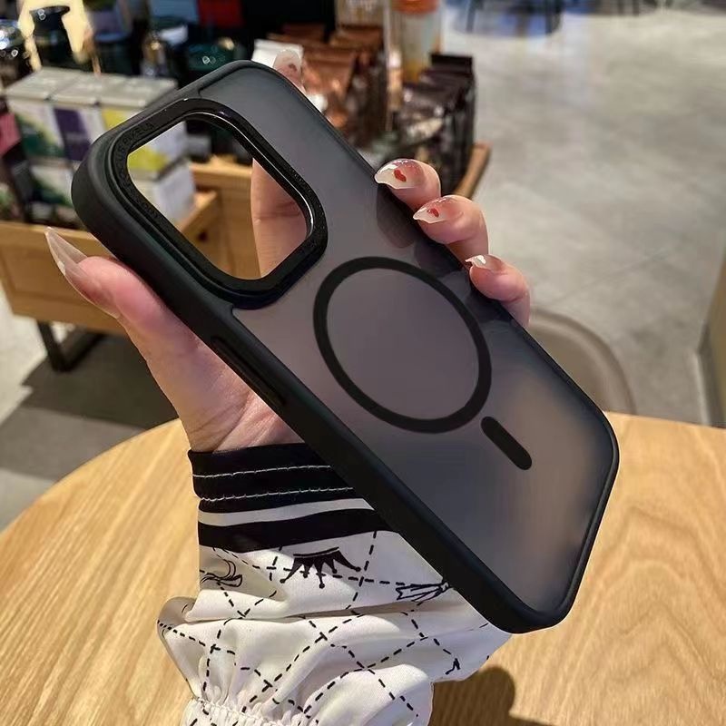เคส แม่เหล็ก สำหรับ iPHONE 16 16e 15 15Plus 15Promax 11 12 13 14 Pro Plus Promax 13Promax Pro Max ผิวด้าน ชาร์ได้ 006