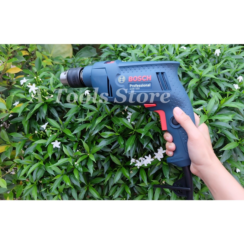 BOSCH สว่าน กระแทก ไฟฟ้า บ๊อช รุ่น GSB550 13mm. 550W ปรับซ้าย-ขวา เจาะปูนได้ 06011A15K0 GSB-550 **ส่งเร็ว ของแท้100%**